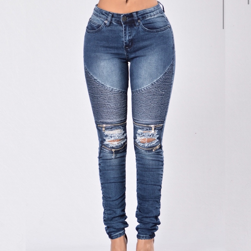 Walk This Way Moto Jeans